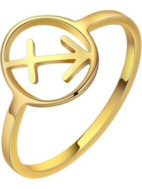 G-Sagittarius Zodiac Constellation Ring 36L Stainless Steel Ring